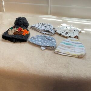 Charming Kids' Beanie Collection - Gray, Blue, White